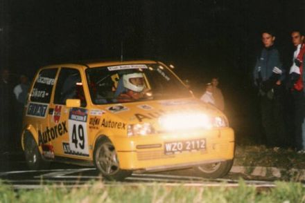 Jacek Sikora i Marek Kaczmarek - Fiat Cinquecento Sporting.